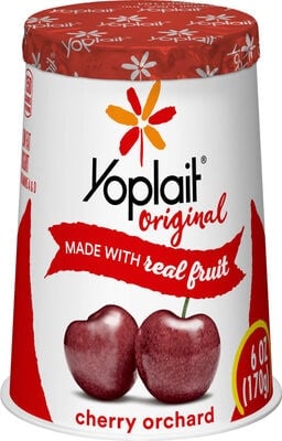 Yoplait Original Cherry Orchard Gluten-Free Low-Fat Yogurt Cup package