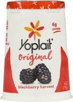 Yoplait Original Blackberry Harvest Low Fat Yogurt packaging