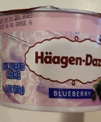 Haagen-Dazs Blueberries & Cream Cultured Crme package