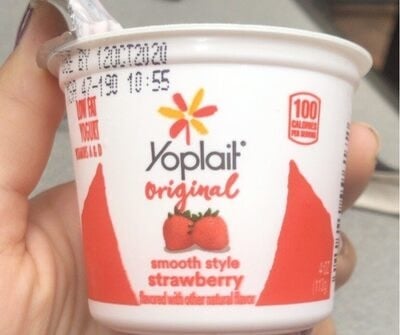 Yoplait Original Strawberry Smooth Style Low Fat Yogurt package