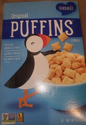 Barbara's Original Cereal packaging