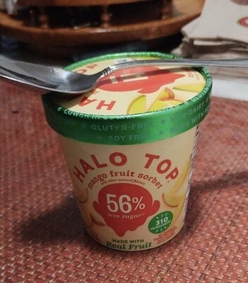 Halo Top Mango Fruit Sorbet package