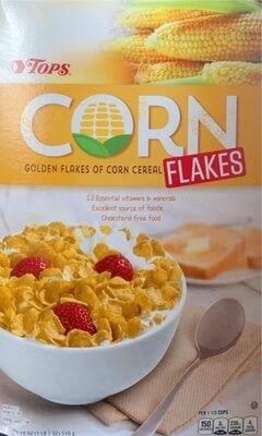 Tops Corn Flakes Cereal packaging