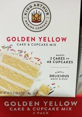 King Arthur Baking Company Golden Yellow Cake & Cupcake Mix packaging