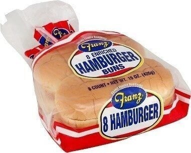 Franz Enriched Classic Hamburger Buns package