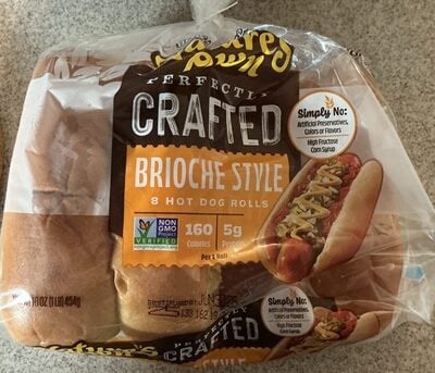 Nature's Own Brioche Style Hot Dog Rolls packaging