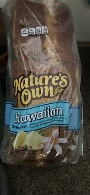 Nature's Own Hawaiian Bread packaging