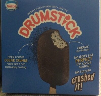 Drumstick Cookies 'n' Cream Frozen Dairy Dessert Bars package