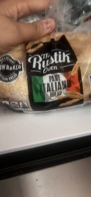 The Rustik Oven Pane Italiano Bread packaging