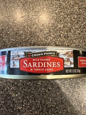 Crown Prince Wild Caught Sardines In Tomato Sauce package