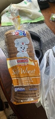 Bimbo Soft Wheat Bread packaging