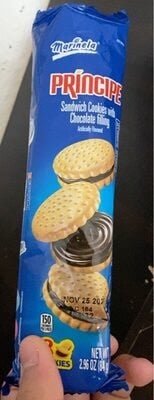 Marinela Principe Sandwich Cookies With Chocolate Filling packaging