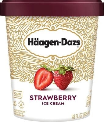 Haagen-Dazs Strawberry Ice Cream package