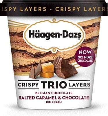 Haagen-Dazs Salted Caramel Chocolate Ice Cream Trio package