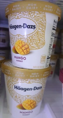 Haagen-Dazs Mango Sorbet package