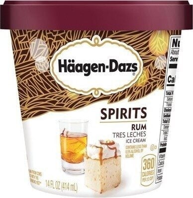 Häagen-Dazs Rum Tres Leches Ice Cream packaging