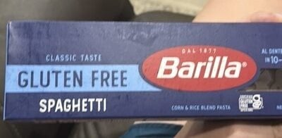 Barilla Gluten Free Spaghetti Pasta package