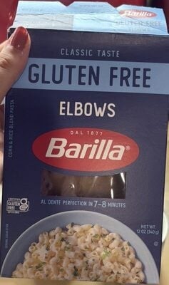 Barilla Gluten Free Elbows Pasta package