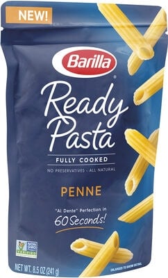 Barilla Fully Cooked Penne Ready Pasta packaging