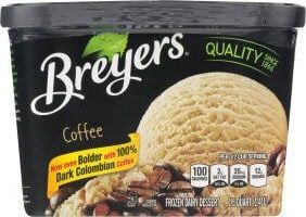 Breyers Coffee Flavor Frozen Dairy Dessert package