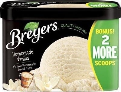 Breyers Homemade Vanilla Ice Cream package