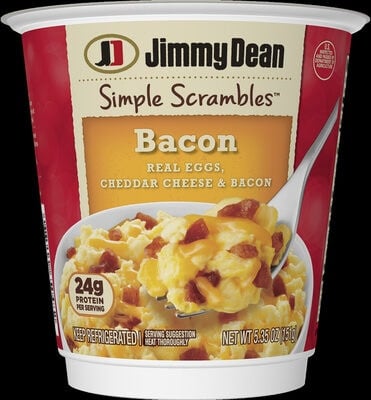 Jimmy Dean Simple Scrambles Bacon package