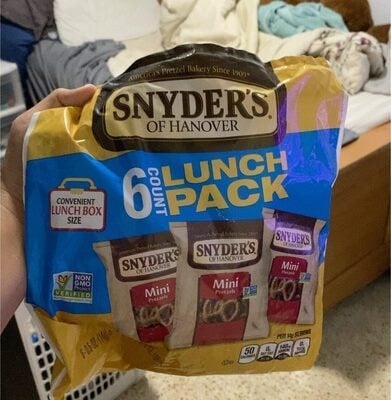 Snyders Of Hanover Mini Pretzels, Lunch-Box Sized Snack Packs package