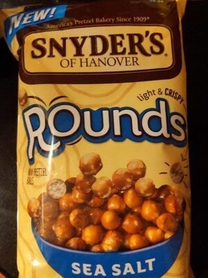 Snyders Of Hanover Sea Salt Rounds Mini Pretzel Balls package