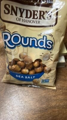 Snyders Of Hanover Pretzels, Rounds, Sea Salt package