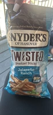 Snyders Of Hanover Jalapeno Ranch Flavored Twisted Pretzel Sticks packaging