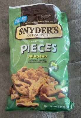 Snyders Of Hanover Jalapeno Flavored Pretzel Pieces packaging