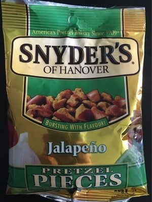 Snyder's Of Hanover Jalapeno Sourdough Hard Pretzel Pieces packaging
