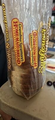 Grandma Sycamore's Home-Maid Bread Sunflower & Honey Bread packaging