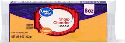 Great Value Sharp Cheddar Cheese package