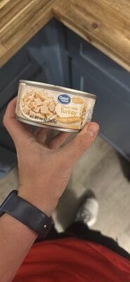 Great Value Chunk White Turkey In Water packaging