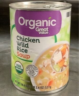 Great Value Chicken Wild Rice Soup packaging