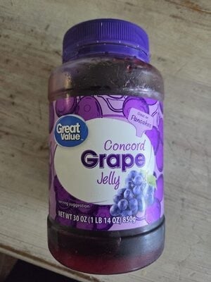Great Value Grape Jelly package