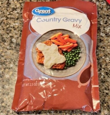 Great Value Country Gravy Mix packaging