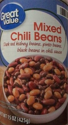 Great Value Mixed Chili Beans package