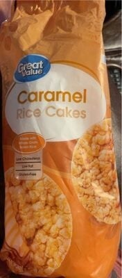 Great Value Caramel Rice Cakes packaging