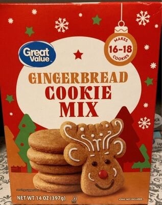 Great Value Gingerbread Cookie Mix packaging