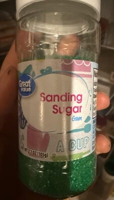 Great Value Sanding Sugar package