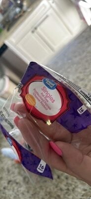 Great Value Fat Free Pasteurized Process Cheese Product Singles packaging