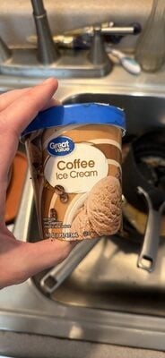 Great Value Coffee Ice Cream package