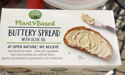 Open Nature Buttery Spread With Olive Oil Sticks packaging