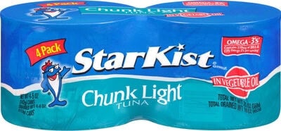 Starkist Chunk Light Tuna In Vegetable Oil package