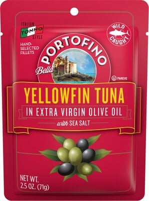 Portofino Yellowfin Tuna In Extra Virgin Olive Oil packaging