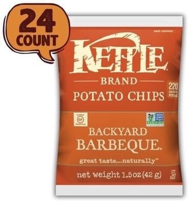 Lance Kettle Brand Potato Chips, Backyard Barbeque, Snack Bag package