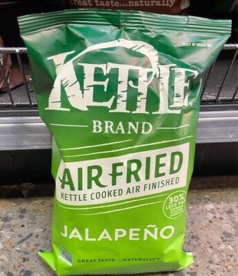 Kettle Foods Kettle Brand Potato Chips, Air Fried Jalapeno Kettle Chips package