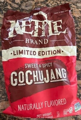 Kettle Foods Kettle Brand Potato Chips, Gochujang Sweet & Spicy Chips package